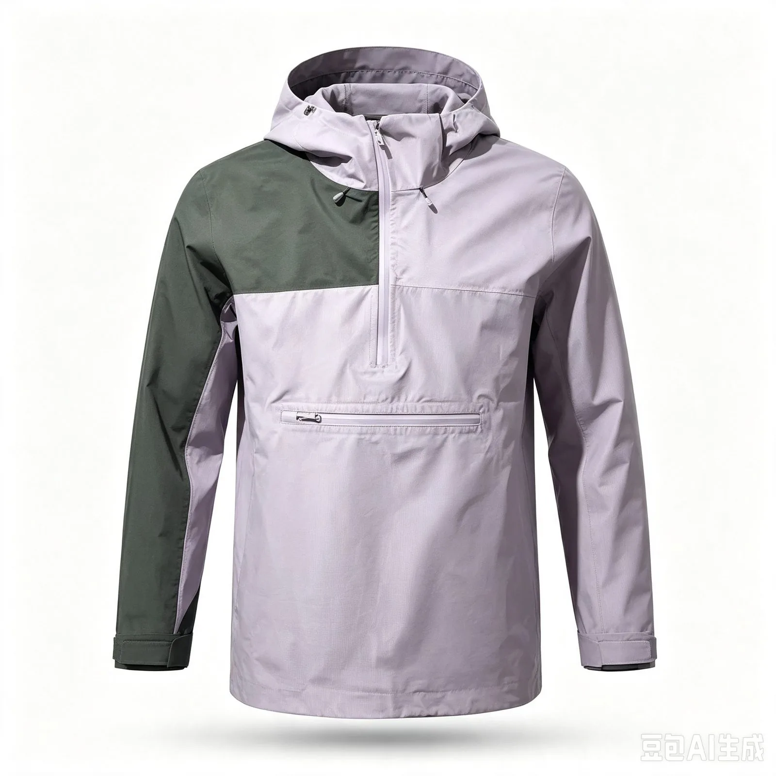 Ultralight 3L shell anorak in grey — 80gsm packable OEM