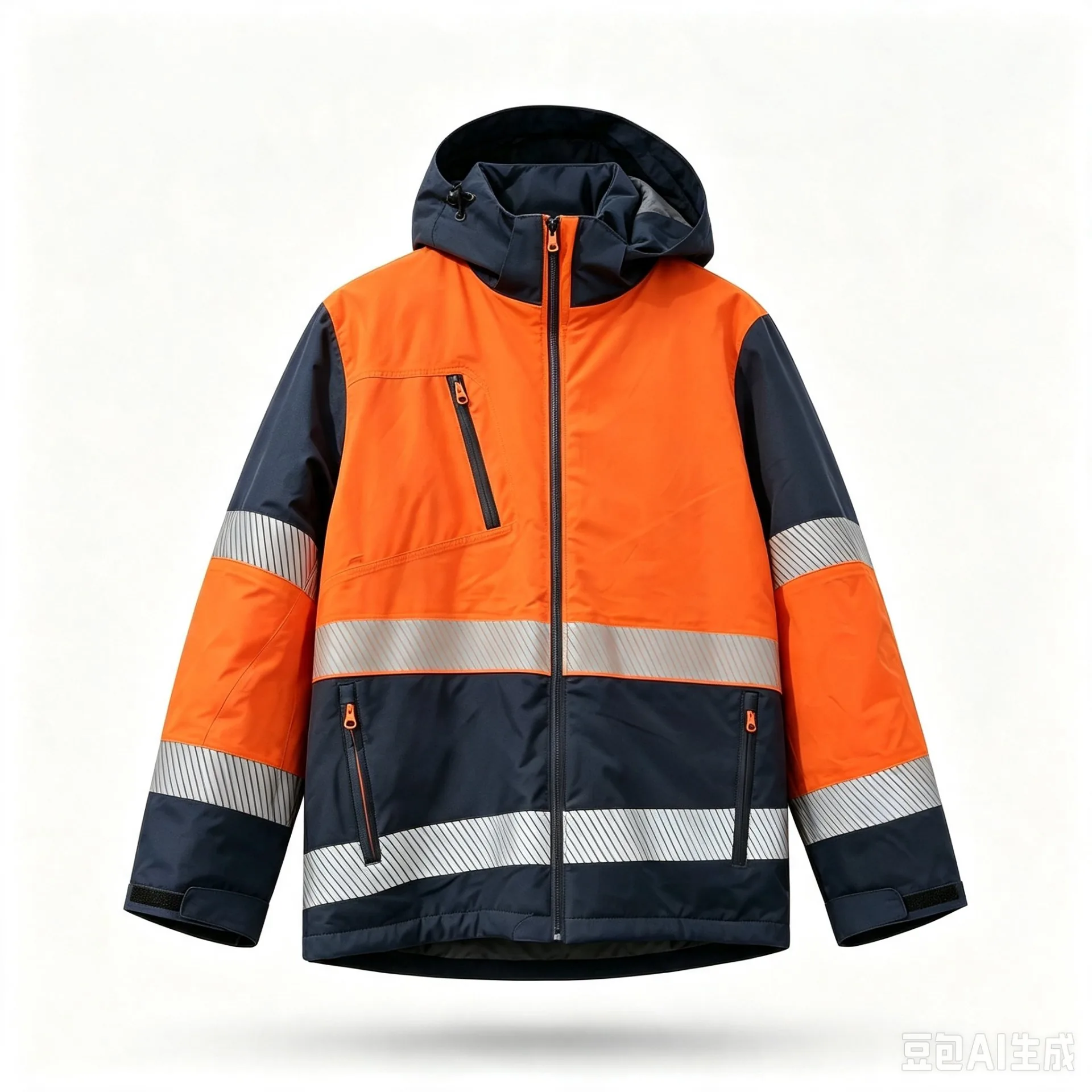 EN20471 HI-Vis Two-Tone Hooded Jacket