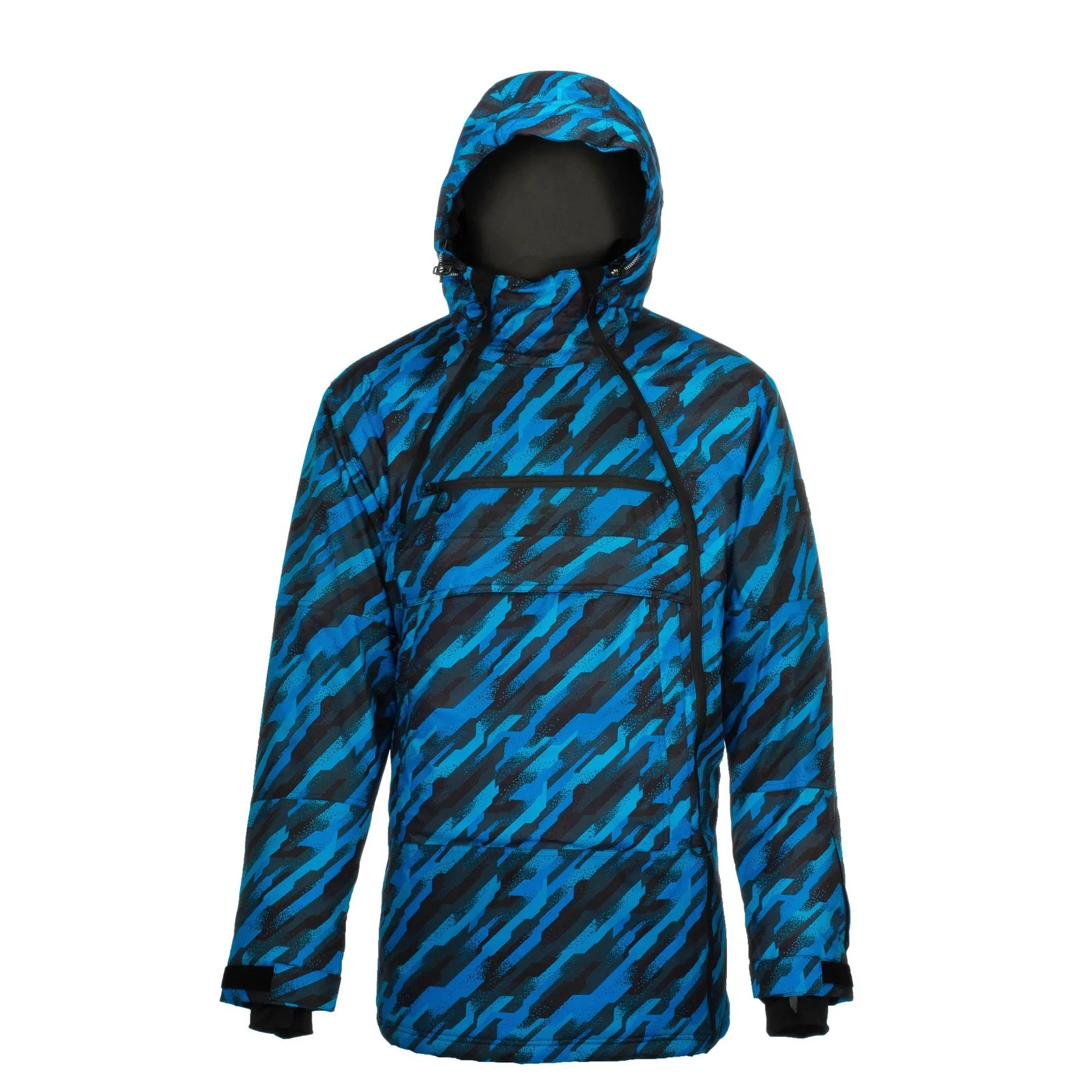 Blue Camo Snowboard Men Jacket