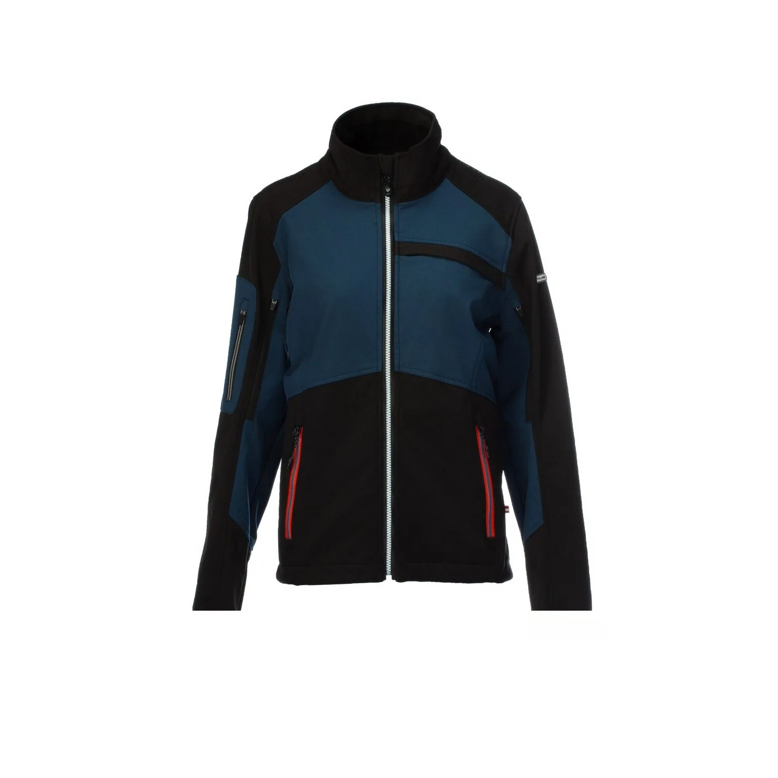 Navy-Black Softshell Jacket - 图片 1