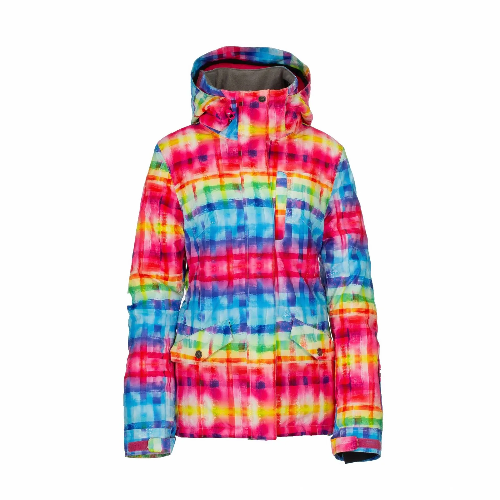 Rainbow Check Ski Jacket