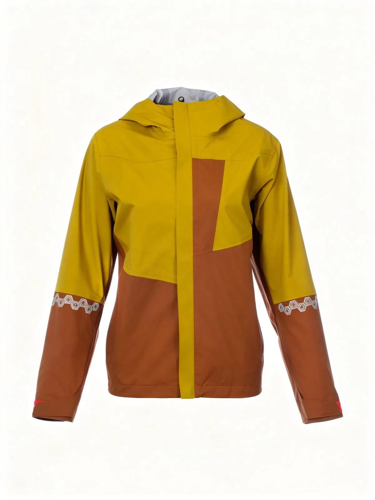 Ultralight 3L shell jacket in yellow, packable 80gsm OEM