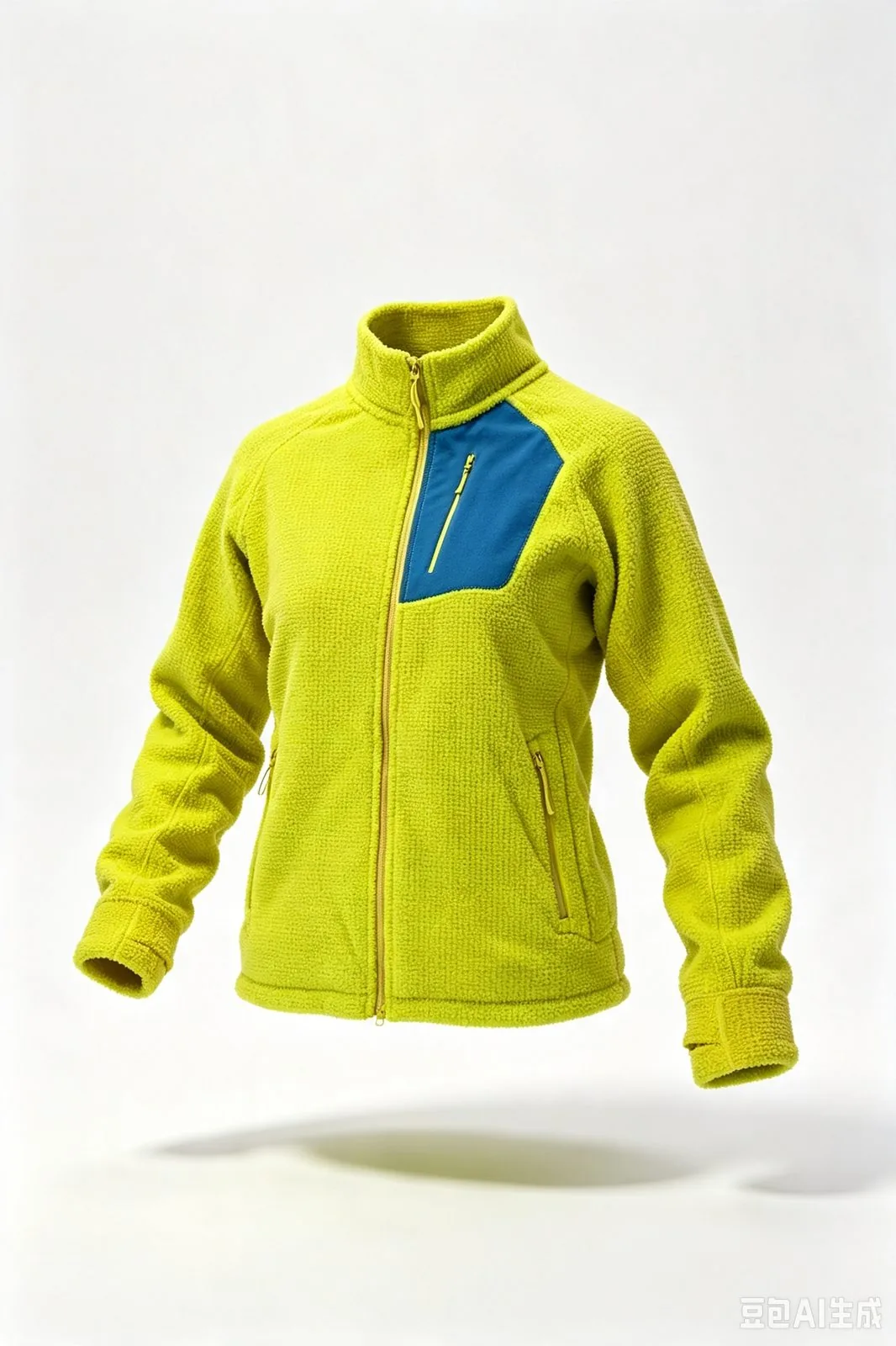 Lime Grid Fleece Jacket