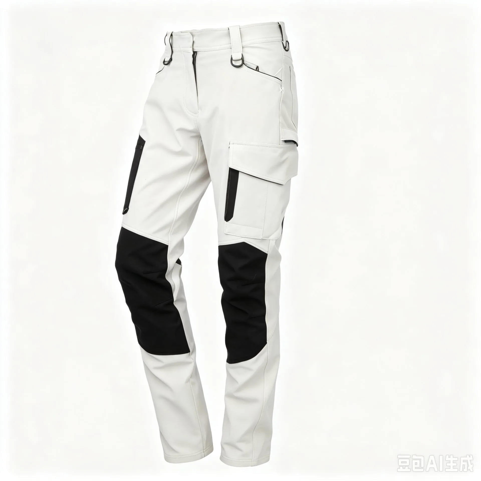 LYTH-CP10 Light Grey Cargo Pants with Reinforced Knee