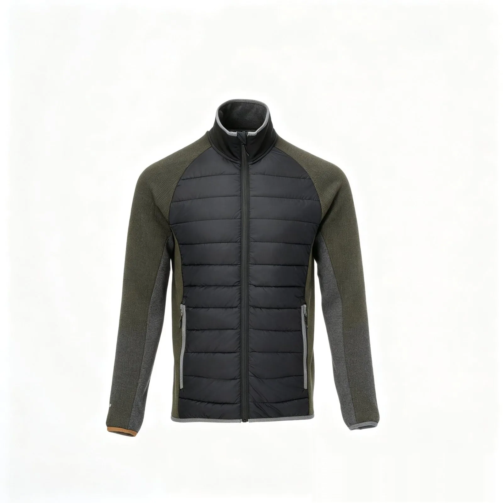 Black-Olive Light Padded Jacket