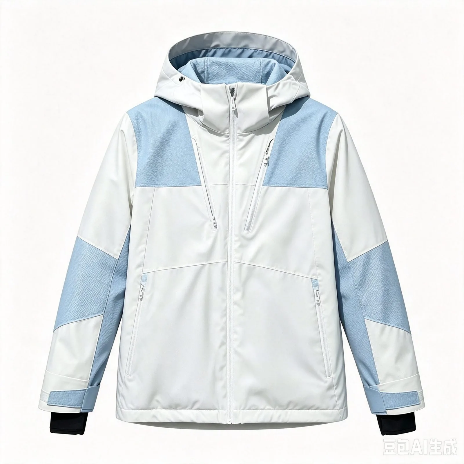 White-Blue Women's Ski Jacket
